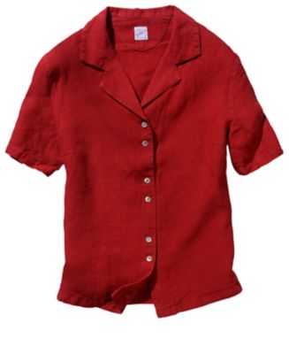 Leinenbluse 'Gina', rot