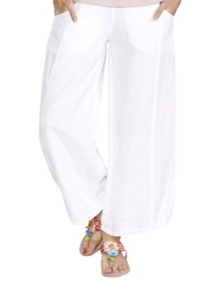 Leinenhose 'Franny', weiß