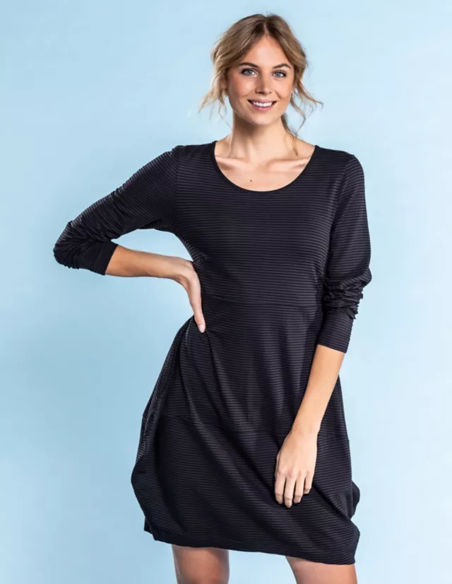 Jersey Kleid Prisca Von Deerberg In Schwarz Geringelt 