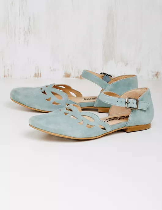 Veloursleder-Spangenschuhe - Souzan