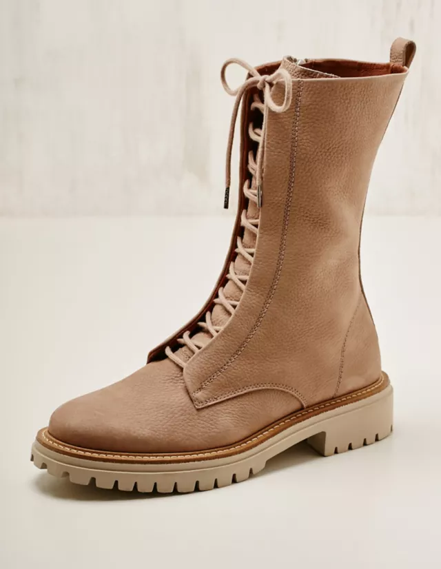 Leder Stiefeletten Vivica Von Paul Green In Kieselsand Deerberg