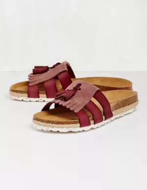 Leder-Pantoletten - 27672
