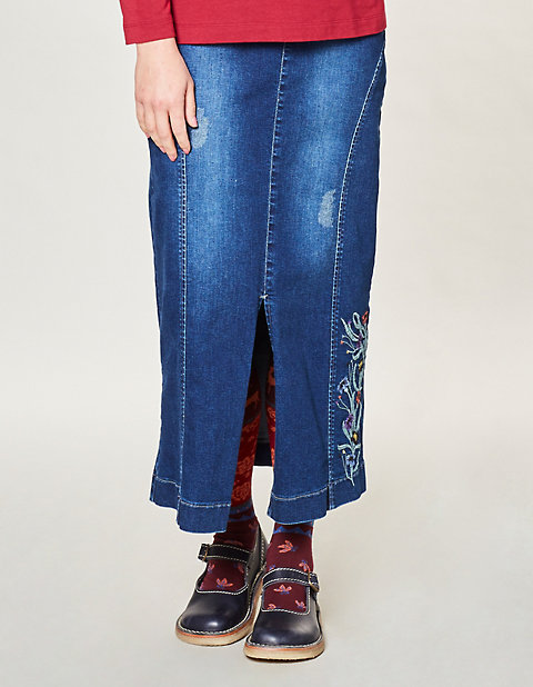 Stretch Jeans Rock Emily von Deerberg in blau Deerberg Stretch Jeans Rock Emily von Deerberg in blau Deerberg