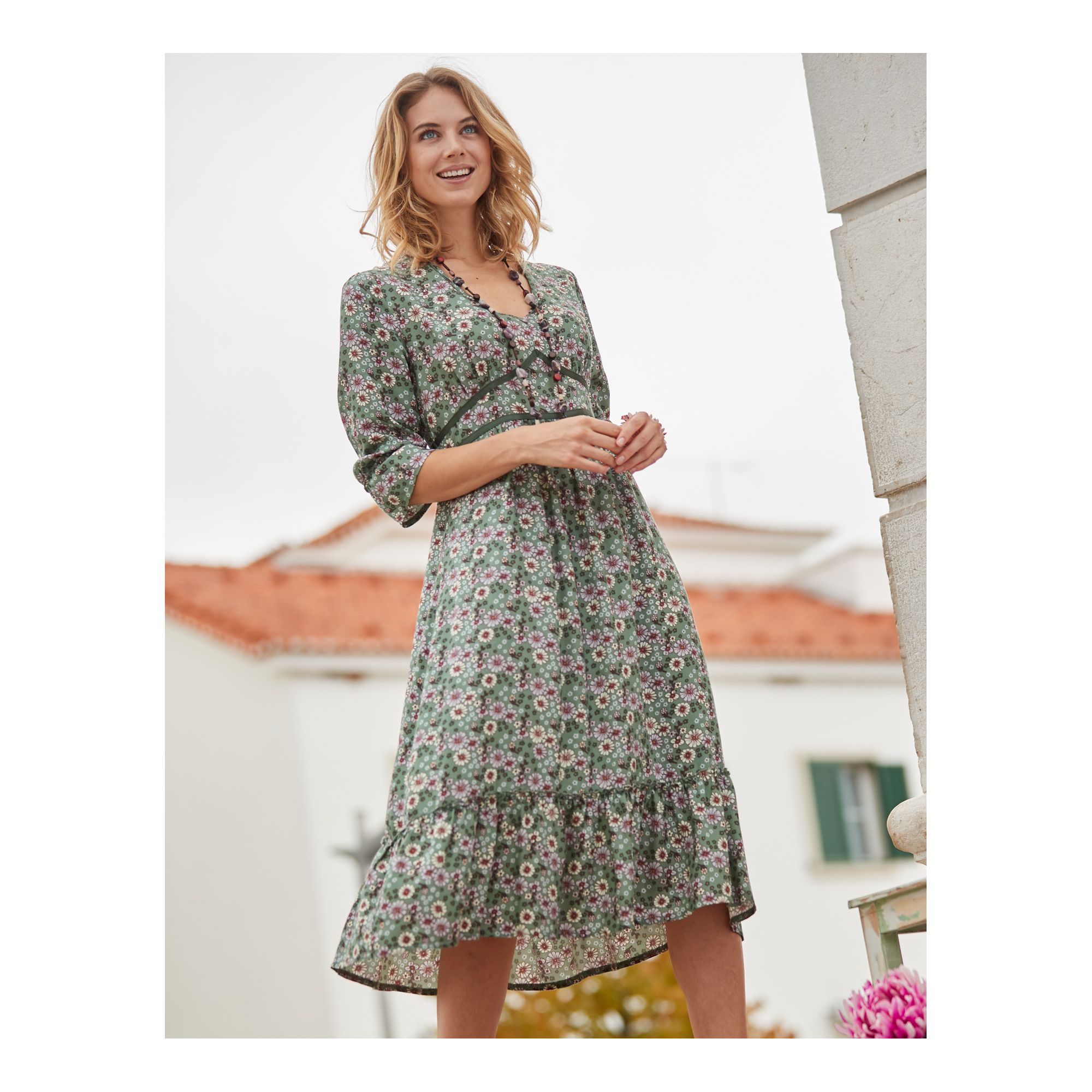 Druck Kleid Neta Von Deerberg In Grun 