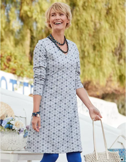Jersey Kleid Fernande Von Deerberg In Seidengrau Deerberg