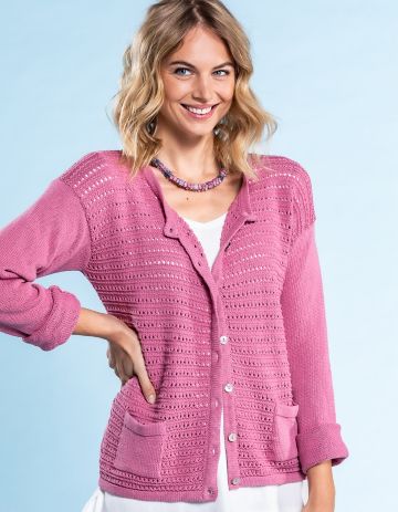 Deerberg Ajour-Strickjacke Catriona