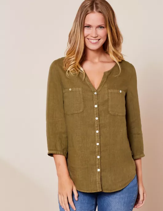 Leinen-Bluse - Denise