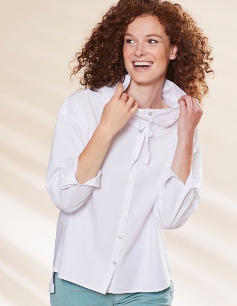 Deerberg Jersey Tunika Marinka – weiß  - Onlineshop Deerberg