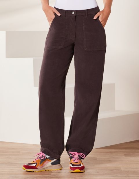 Relaxed-Fit-Cord-Hose - Amsinar