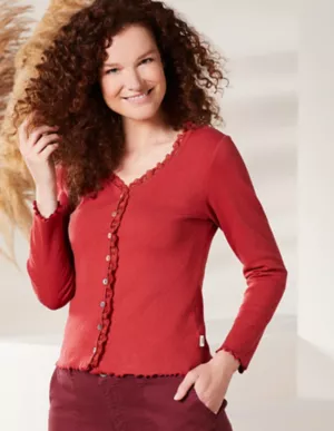 Ajourjersey-Jacke - 64964