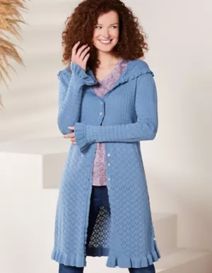 Ajour-Strickjacke - 65072