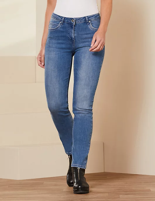 Slim-Fit-Jeans - Ariela